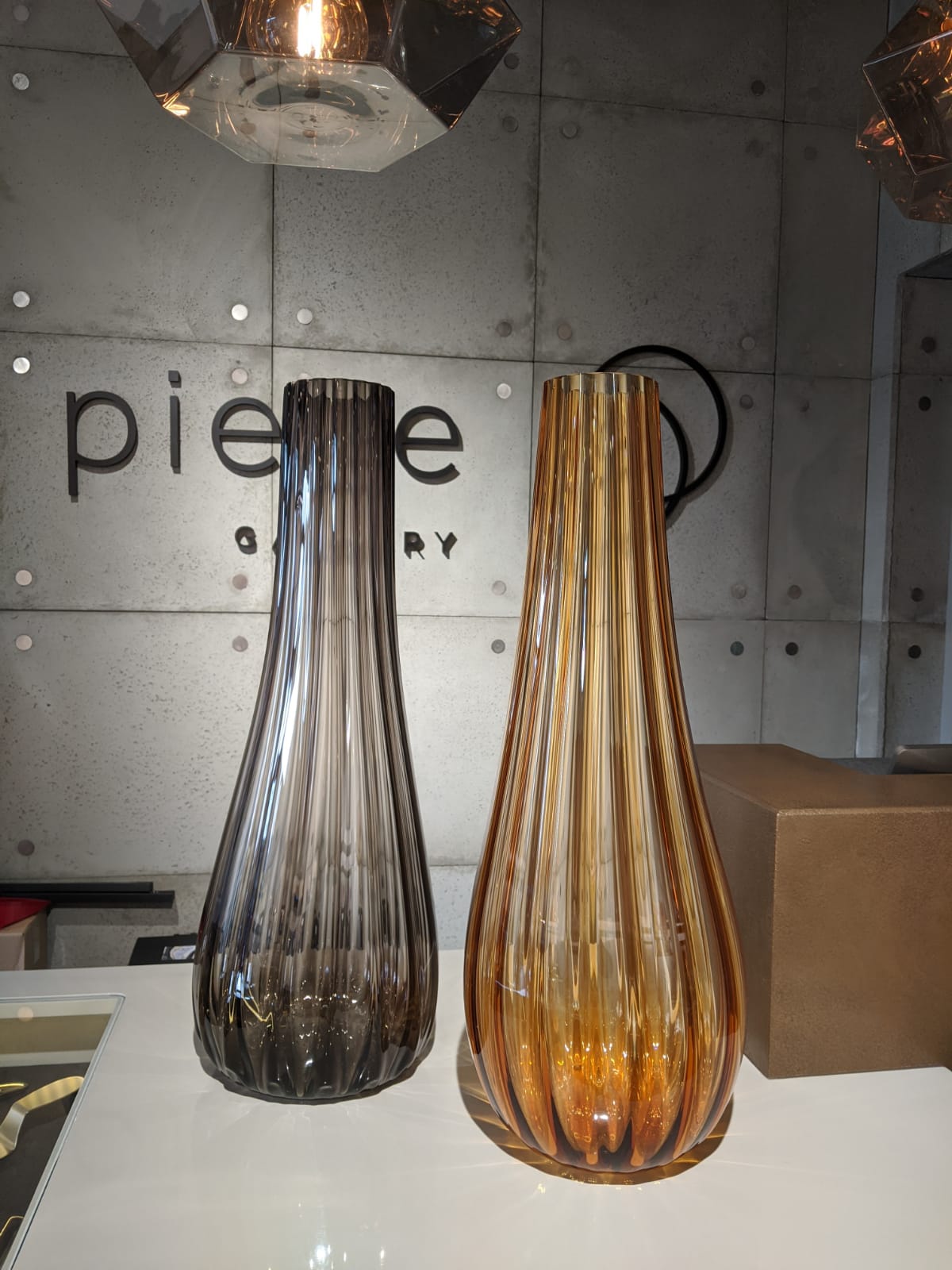 Large Italian Glass Vases
