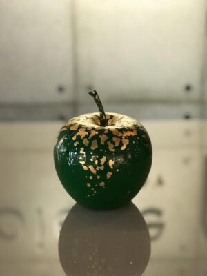 Dark Green Gold Leaf Apple